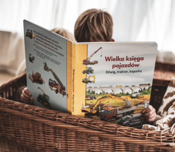 Wielka księga pojazdów. Dźwig, traktor, koparka